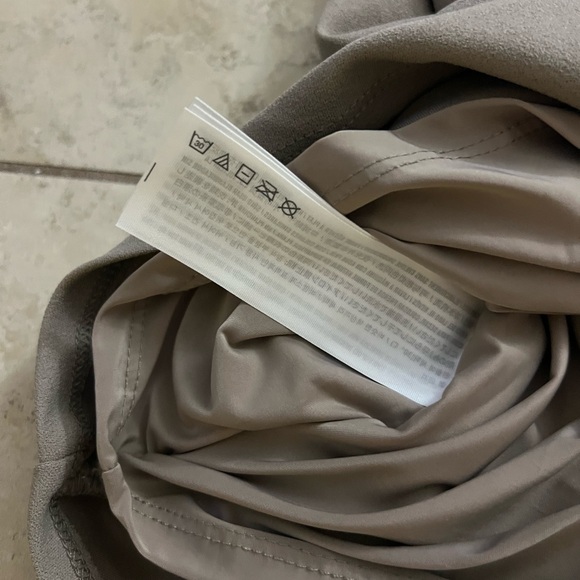 Abercrombie & Fitch Elegant Sand Ruched Dress NWT Size XL - Picture 7 of 11